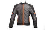 ZUES RAPTOR5 RIDING JACKET GREY ORANGE