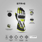 Spidi STR 6 Glove BLACK YELLOW