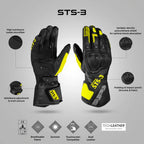 Spidi  STS 3 Gloves BLACK YELLOW