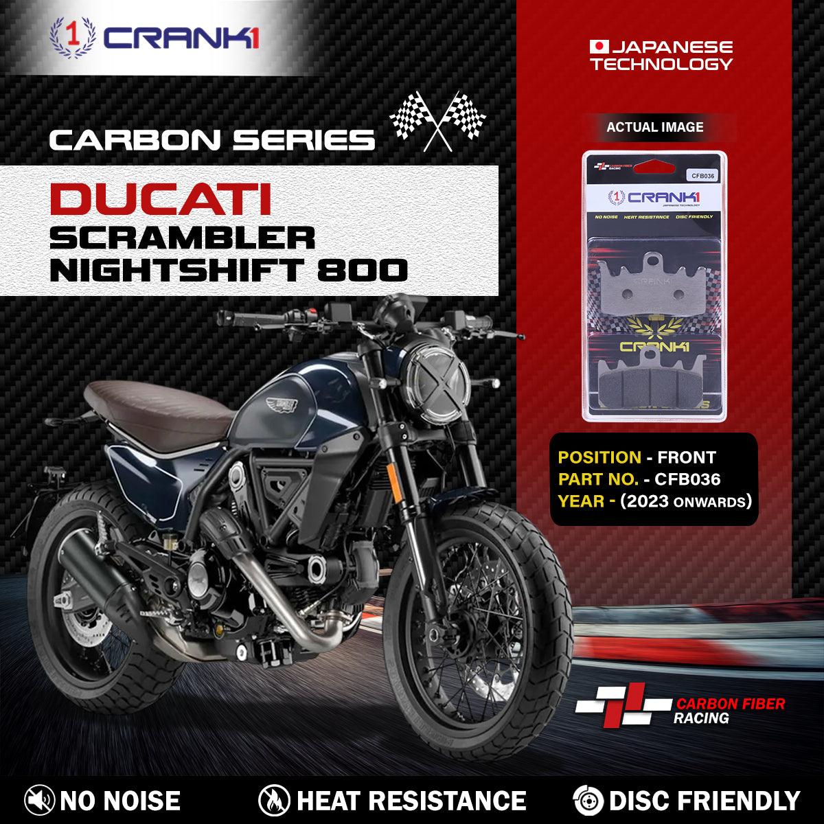 Carbon Brake Pads For Ducati Scrambler Nightshift 800 (2023 Onwards) - Front - CFB036 - 2 Sets