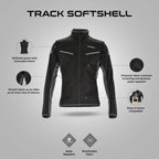 Acerbis Softshell Track Jacket - Black/Grey