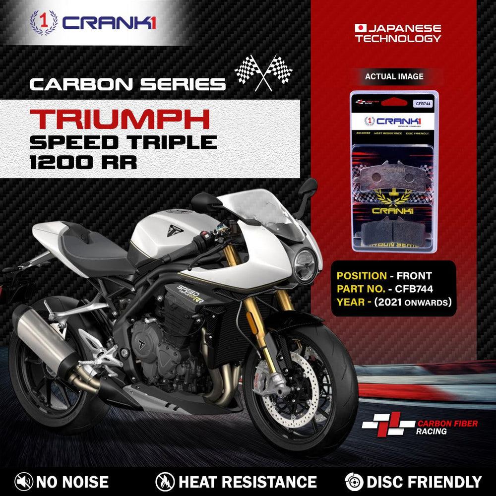Carbon Brake Pads For Triumph Speed Triple 1200 RR (2021 Onwards) - Front - CFB744 - 2 Sets