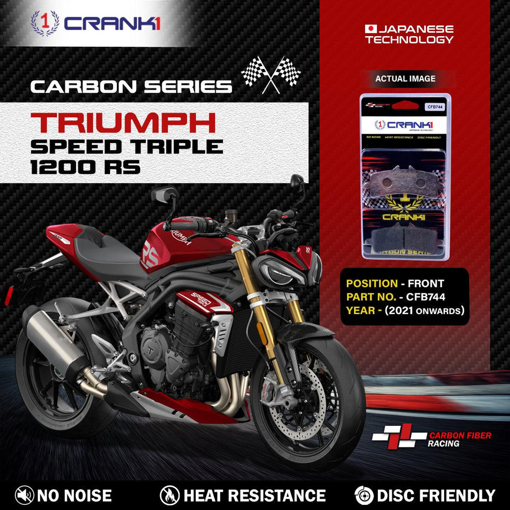 Carbon Brake Pads For Triumph Speed Triple 1200 RS (2021 Onwards) - Front - CFB744 - 2 Sets