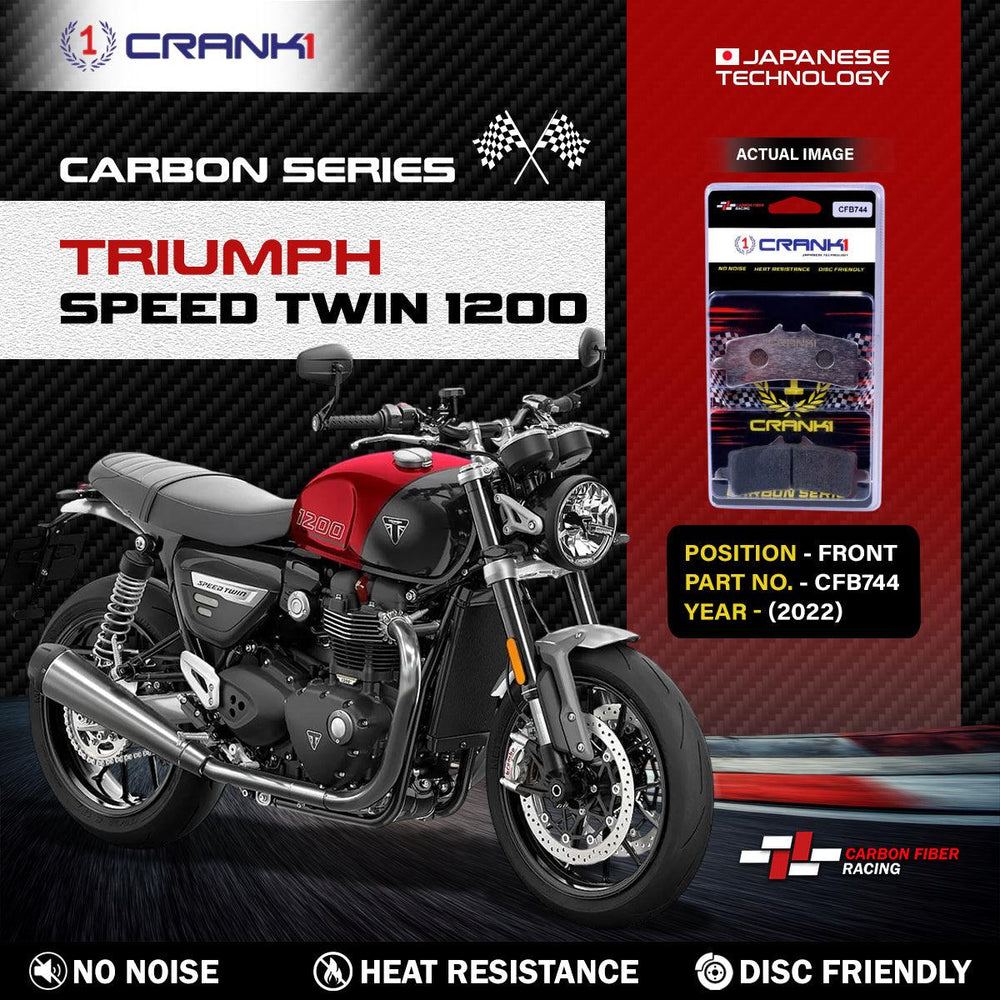 Carbon Brake Pads For Triumph Speed Twin 1200 (2022) - Front - CFB744 - 2 Sets
