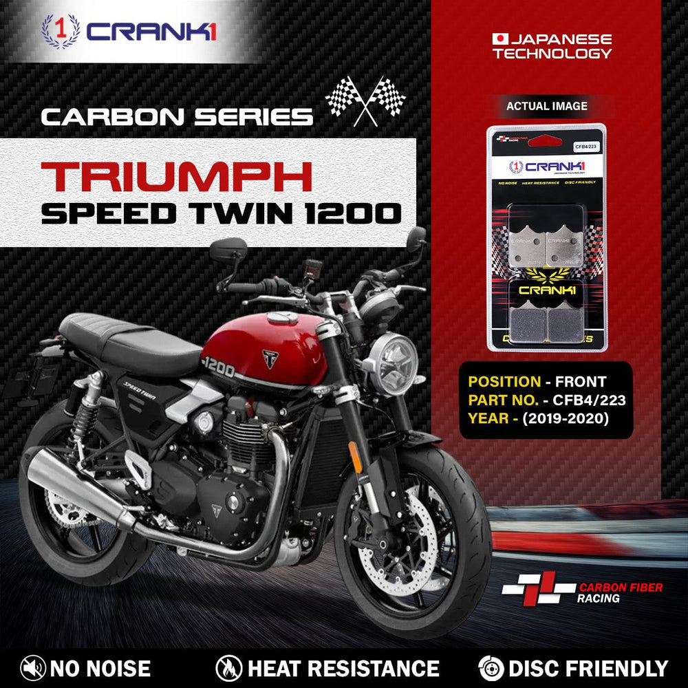 Carbon Brake Pads For Triumph Speed Twin 1200 (2019-2020) - Front - CFB4/223 - 2 Sets