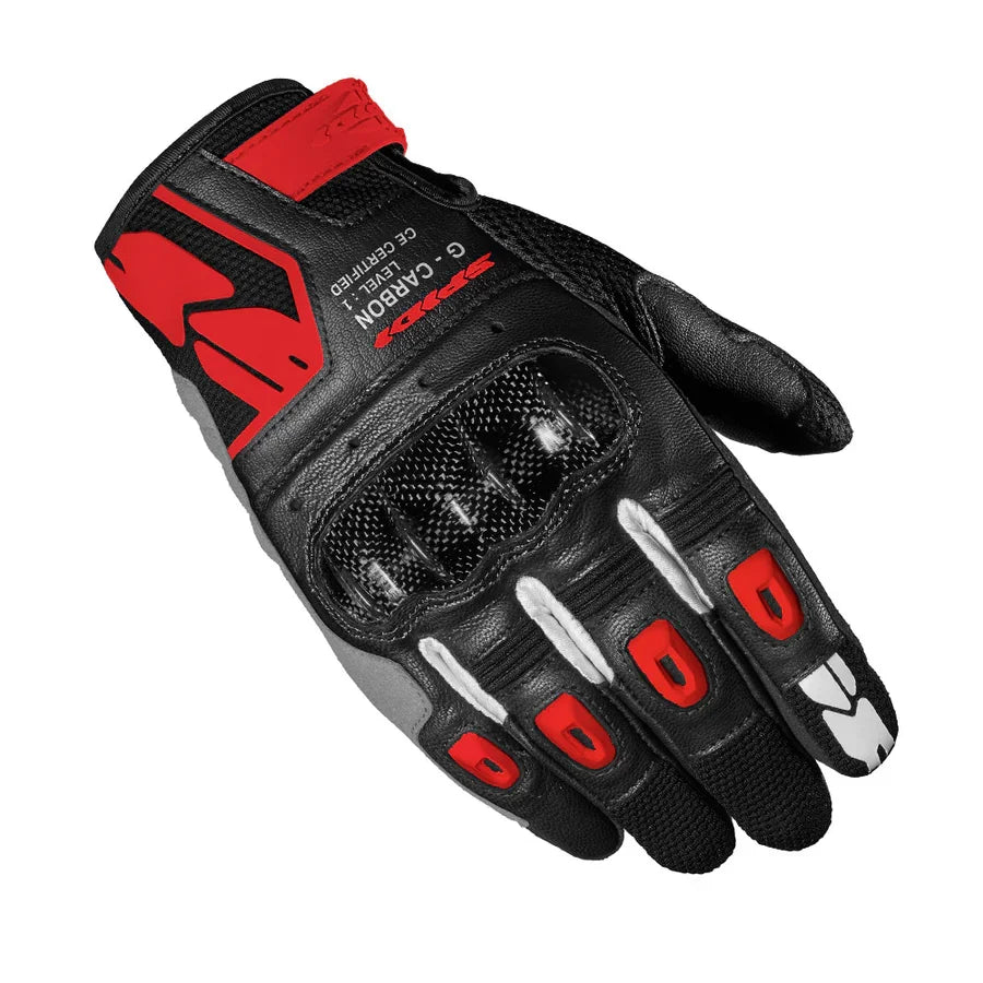 Spidi G-Carbon Glove BLACK RED