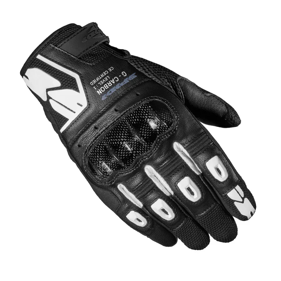 Spidi G-Carbon Glove BLACK WHITE