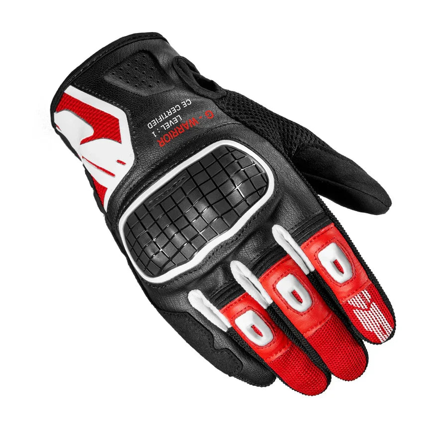 Spidi  G-Warrior Gloves RED BLACK