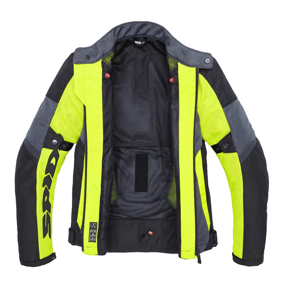 Spidi Tek Net Jacket - (Black/Yellow)
