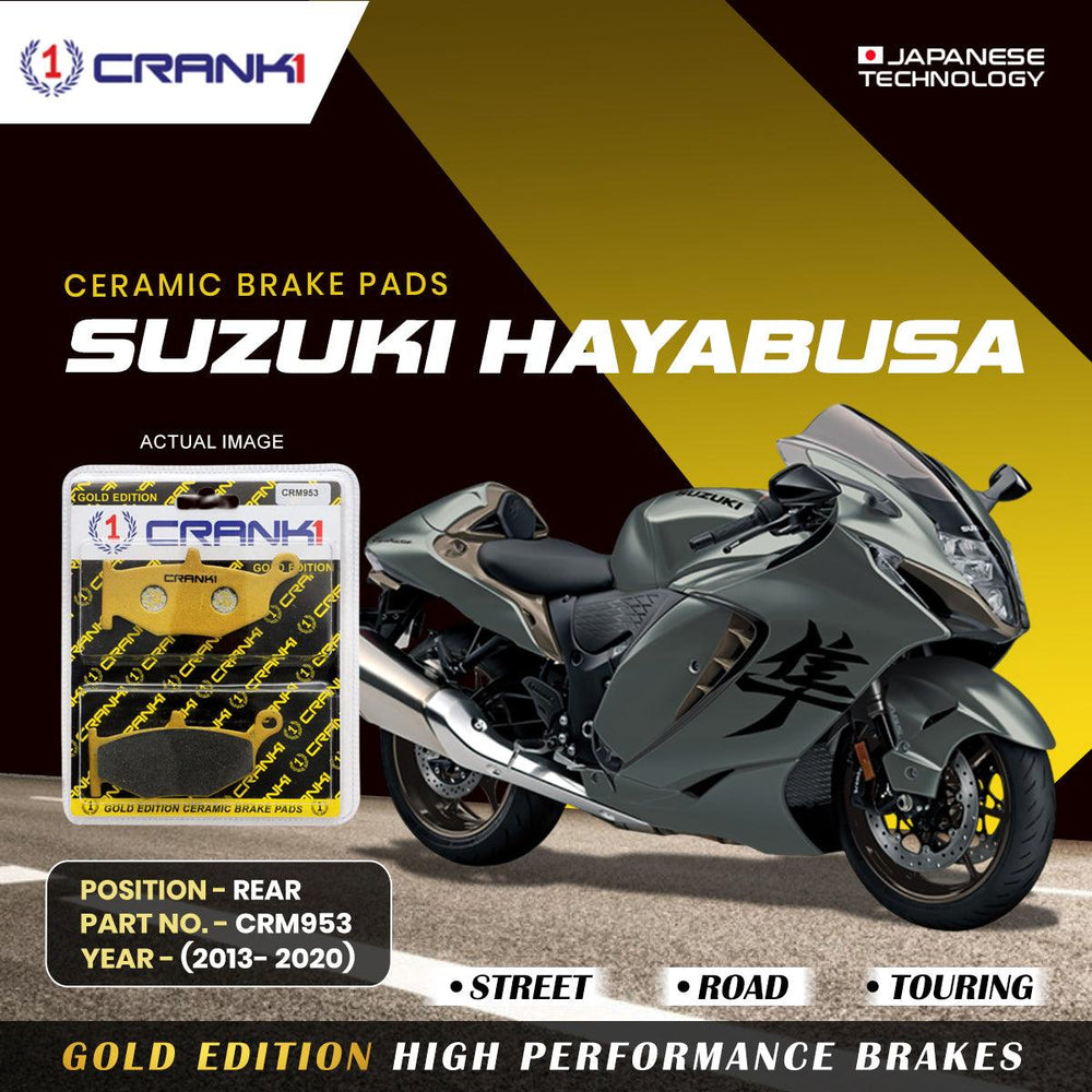Ceramic Brake Pads For Suzuki Hayabusa (2013-2020) - Rear - CRM953