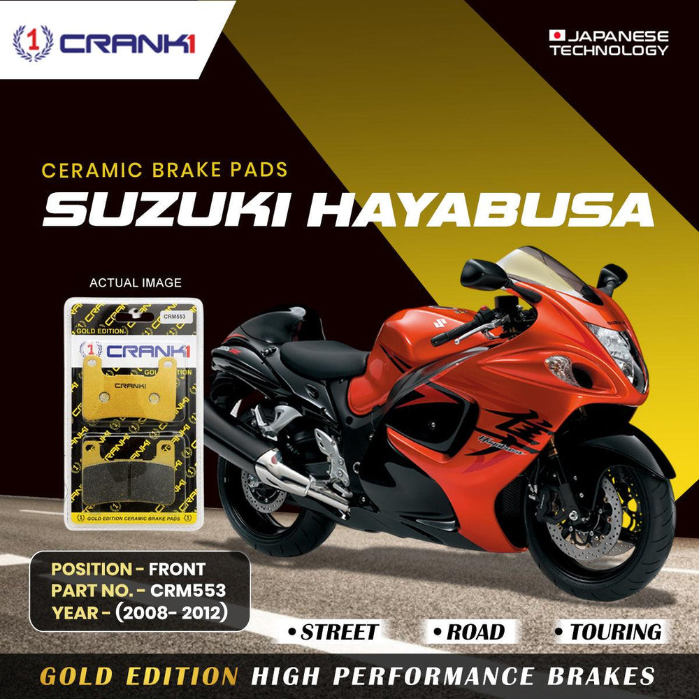 Ceramic Brake Pads For Suzuki Hayabusa (2008-2012) - Front - CRM553 - 2 Sets
