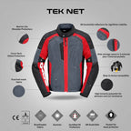 Spidi Tek Net Jacket - (Red)