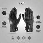 Spidi  TX-1 Gloves BLACK