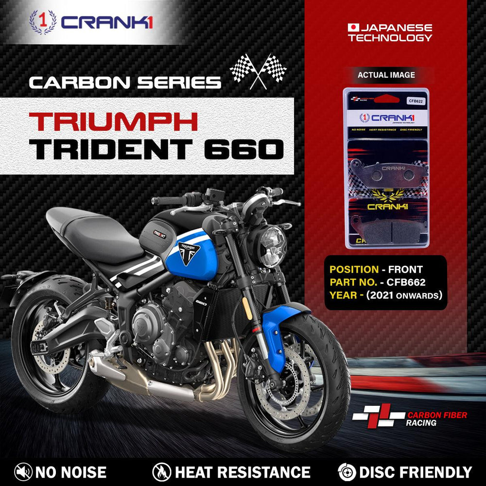 Carbon Brake Pads For Triumph Trident 660 (2021 Onwards) - Front - CFB622 - 2 Sets
