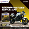 Ceramic Brake Pads For Triumph Street Triple 675 - Rear - CRM359