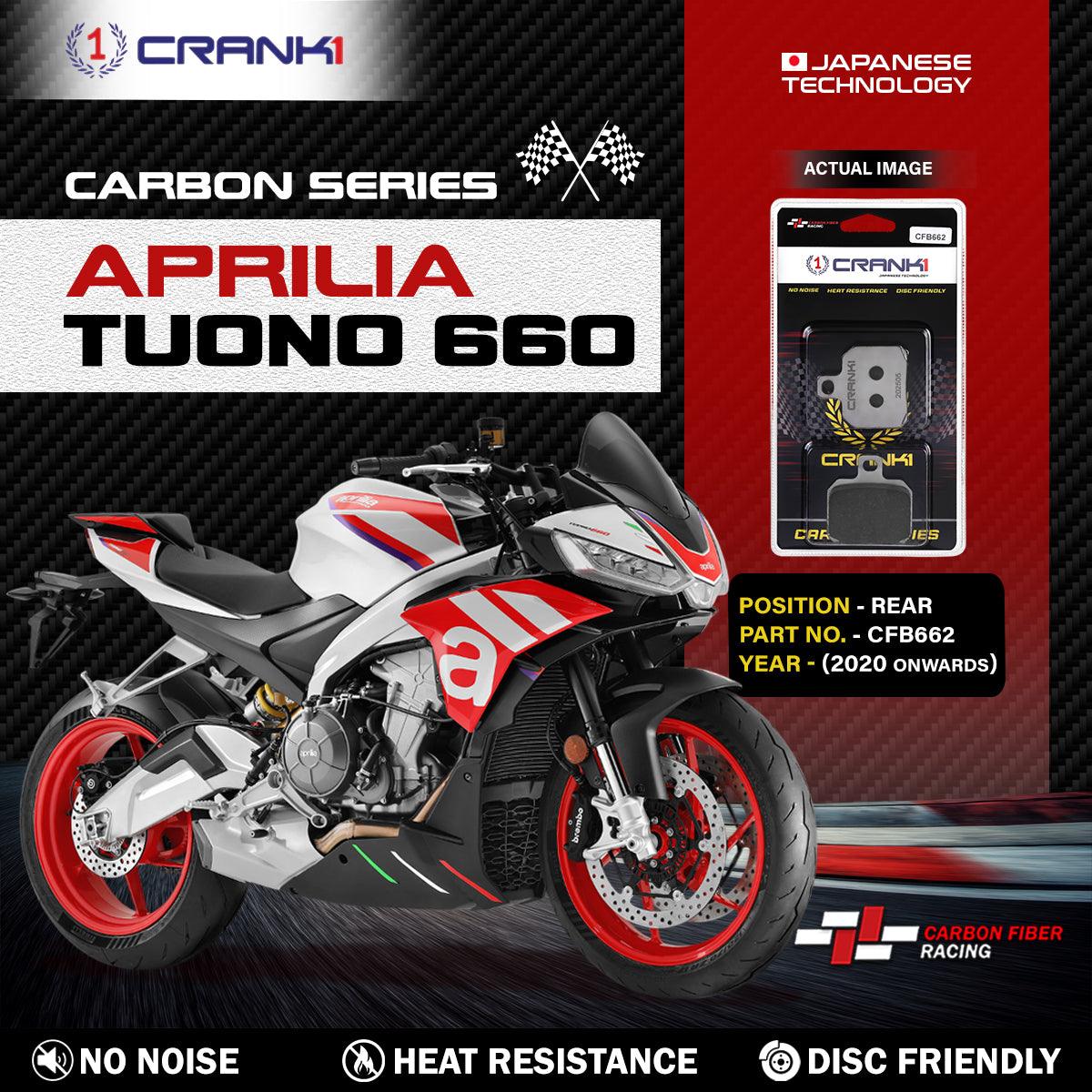 Carbon Brake Pads For Aprilia Tuono 660 (2020 Onwards) - Rear - CFB662