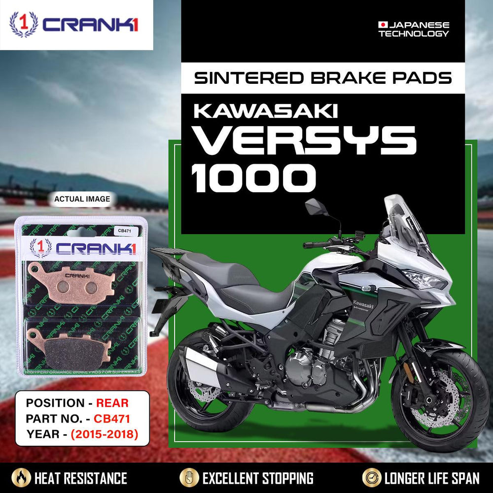 Sintered Brake Pads For Kawasaki Versys 1000 (2015-2018) - Rear - CB471