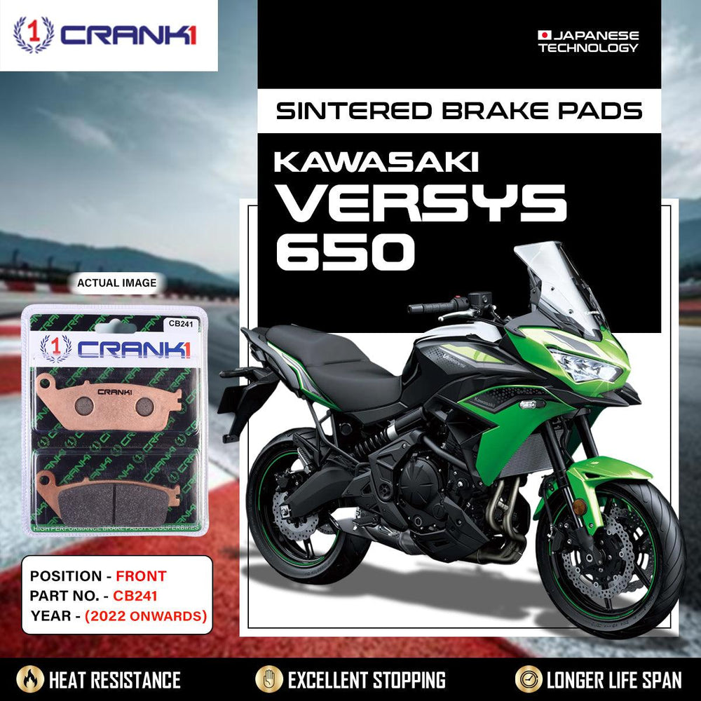 Sintered Brake Pads For Kawasaki Versys 650 (2022 Onwards) - Front - CB241 - 2 Sets Required