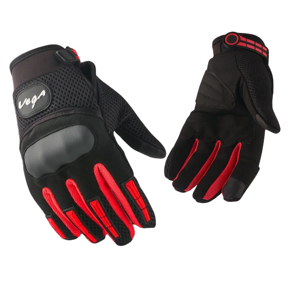 Vega VGL-22 Gloves  (Black Red)