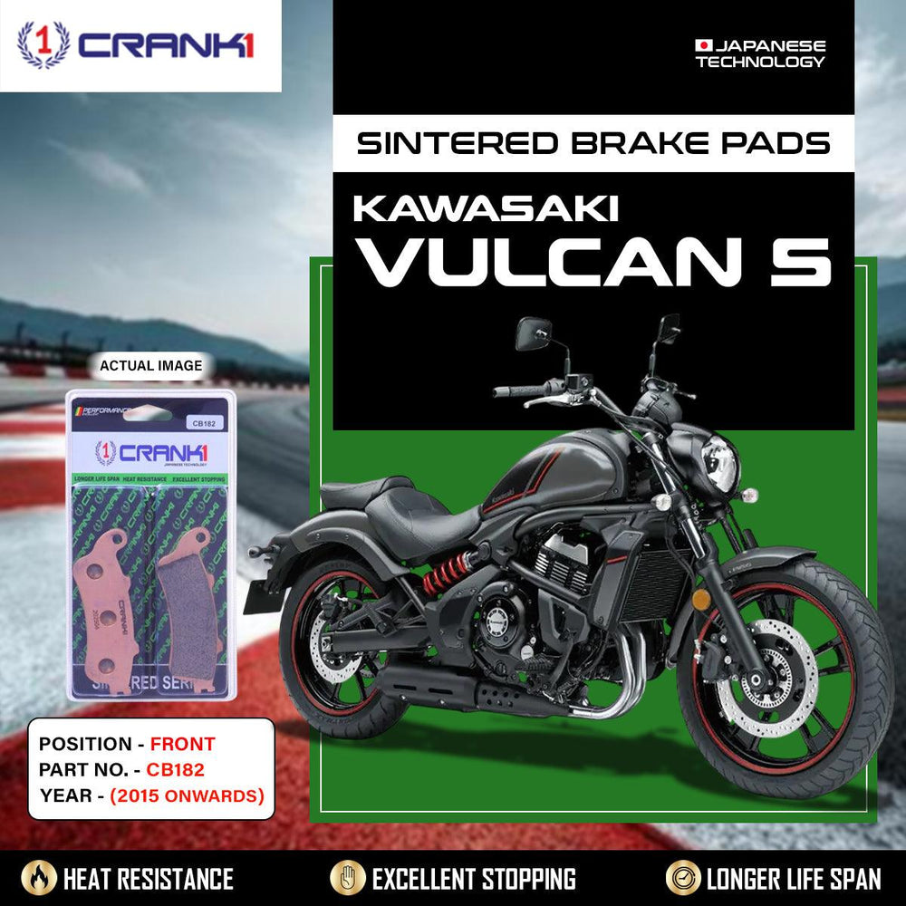 Sintered Brake Pads For Kawasaki Vulcan S (2015 Onwards) - Front - CB182