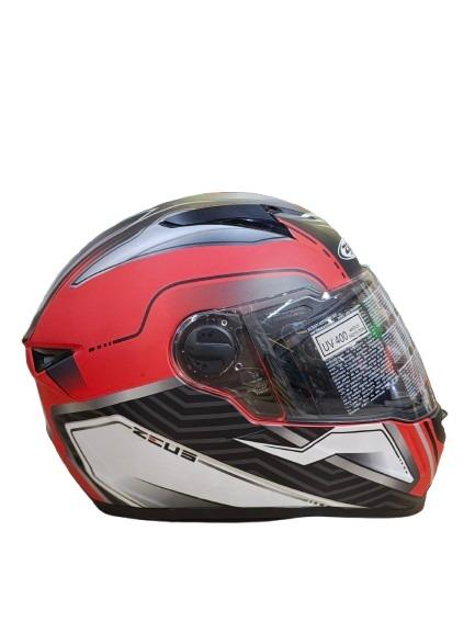 ZEUS BLACK RED HELMET