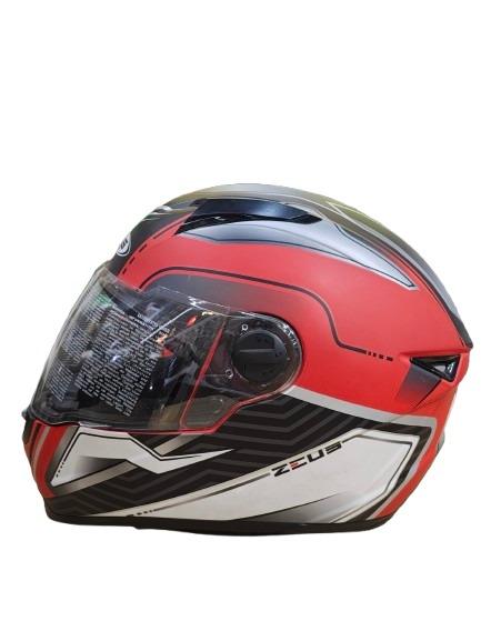 ZEUS BLACK RED HELMET