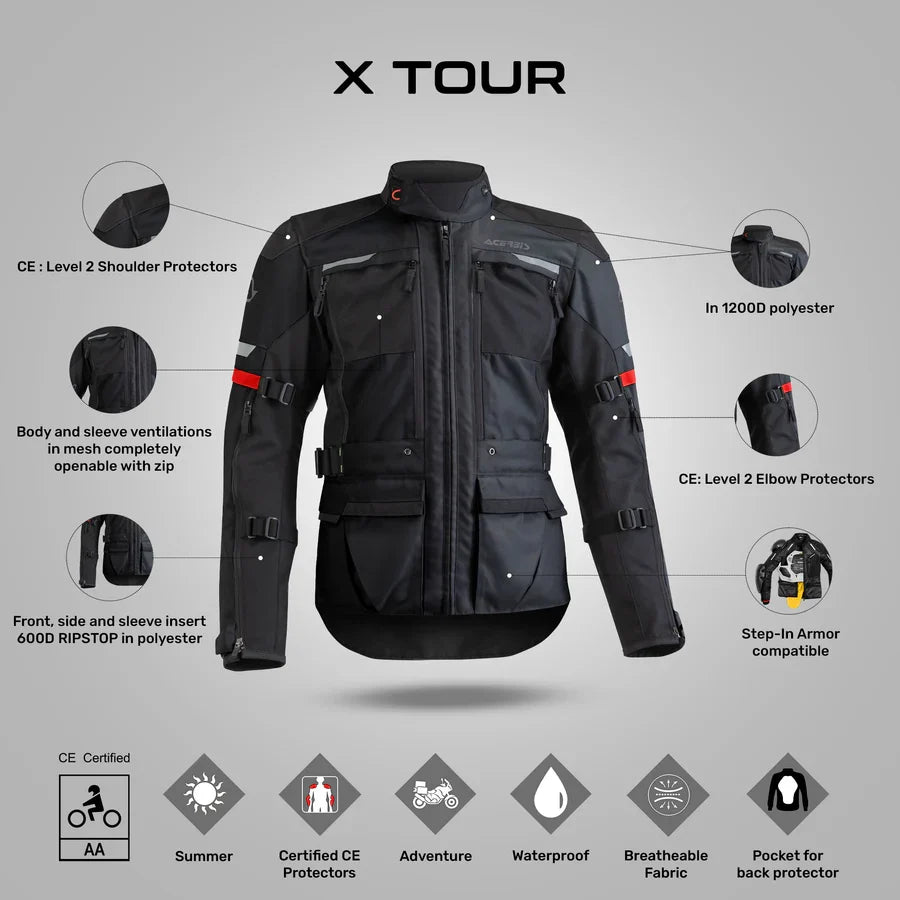 Acerbis X-Tour Jacket - Black