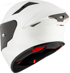 KYT TT Revo Plain Crystal White Matt Helmet