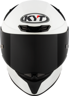 KYT TT Revo Plain Crystal White Matt Helmet