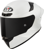 KYT TT Revo Plain Crystal White Matt Helmet