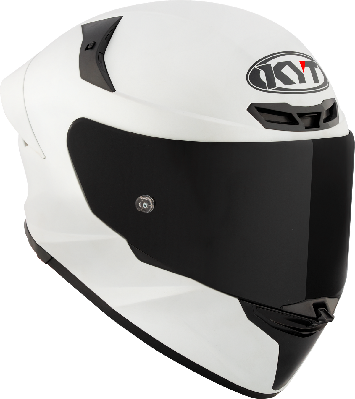 KYT TT Revo Plain Crystal White Matt Helmet