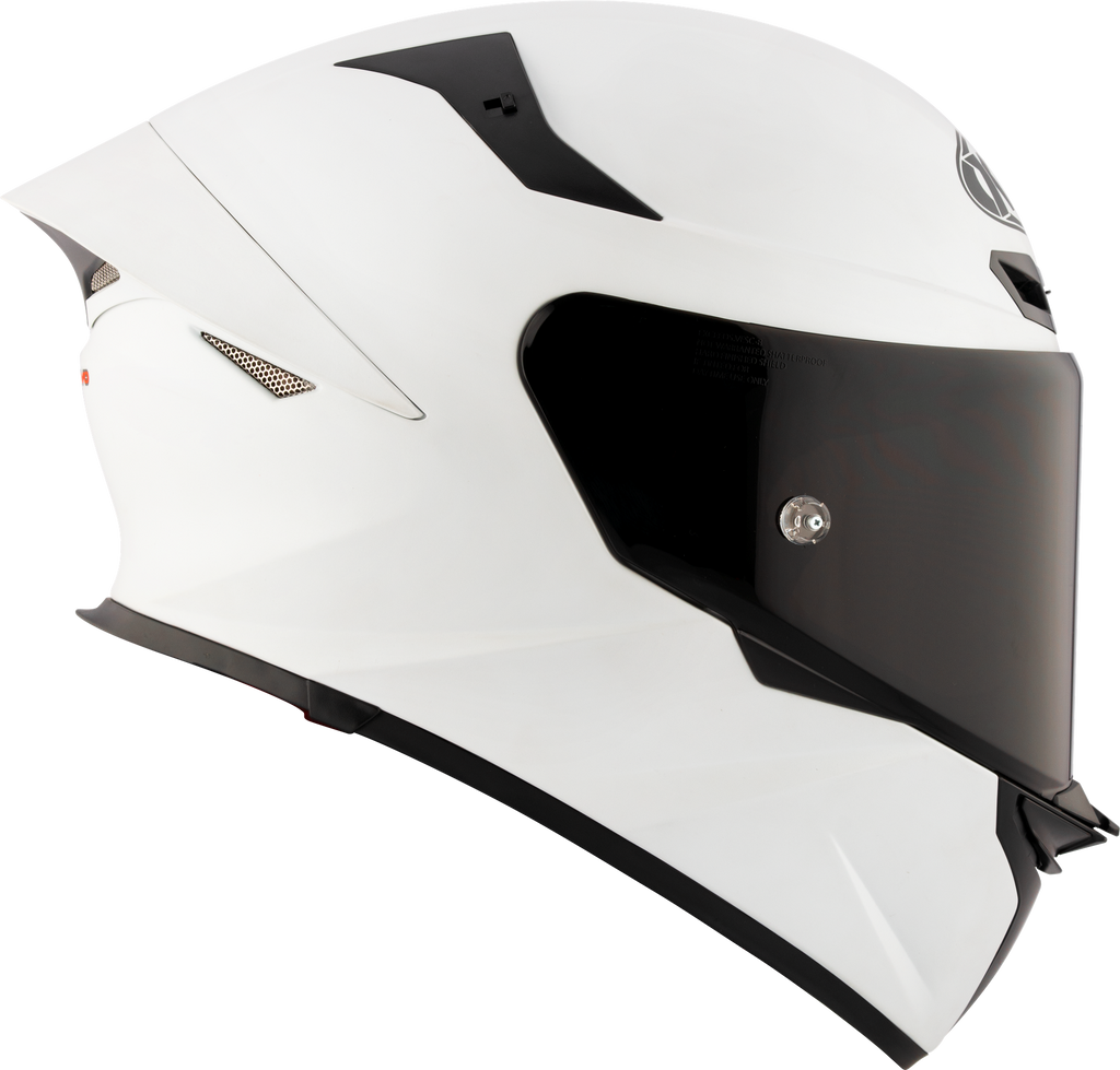 KYT TT Revo Plain Crystal White Matt Helmet
