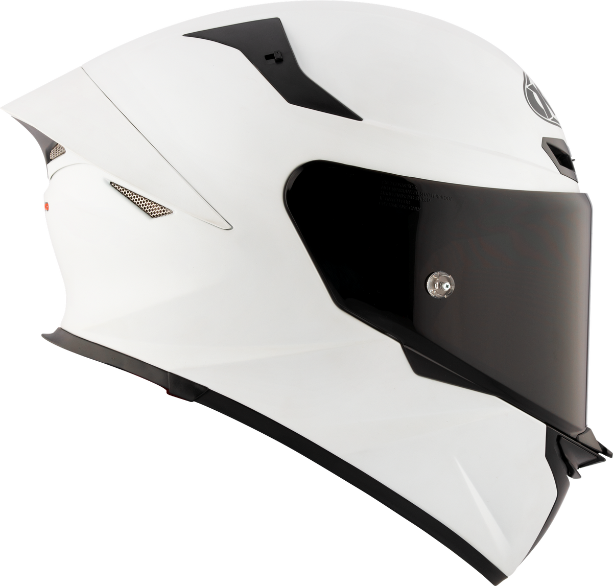KYT TT Revo Plain Crystal White Matt Helmet