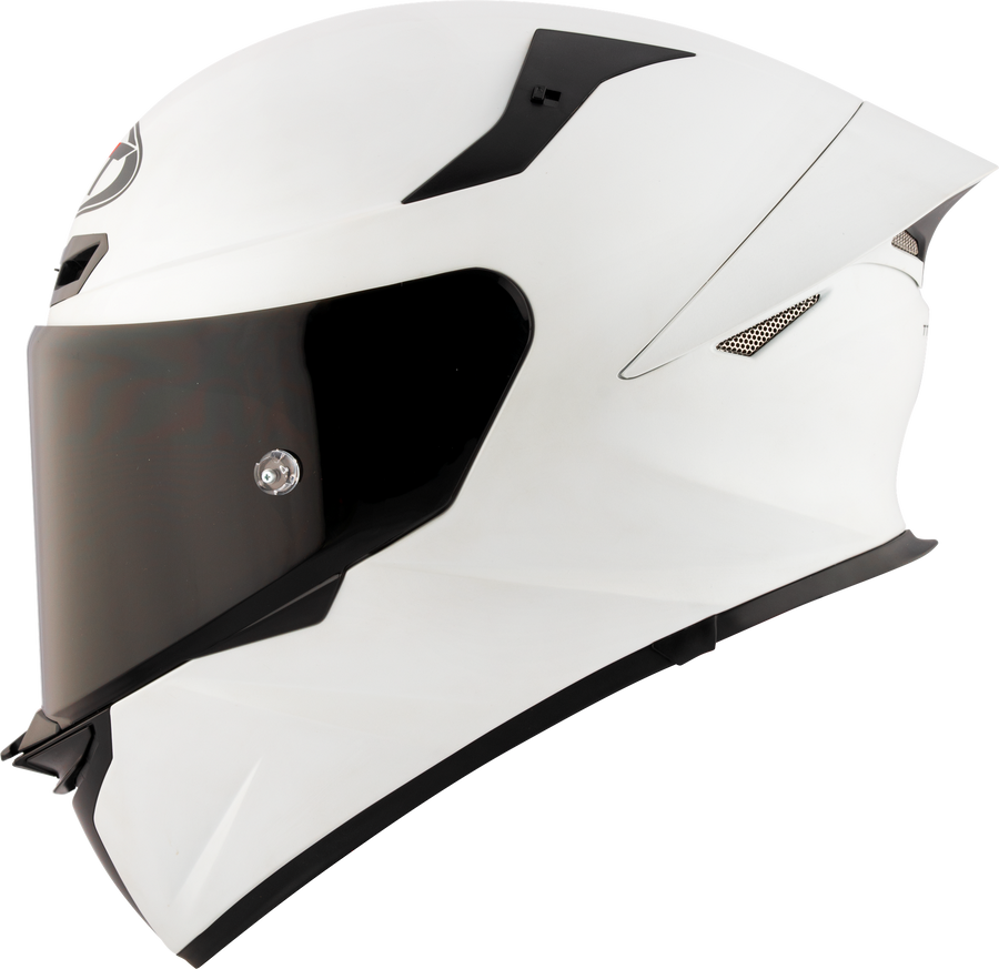 KYT TT Revo Plain Crystal White Matt Helmet