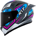 KYT Striker 2V #01 Gloss Grey Blue Helmet