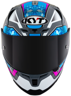 KYT Striker 2V #01 Gloss Grey Blue Helmet