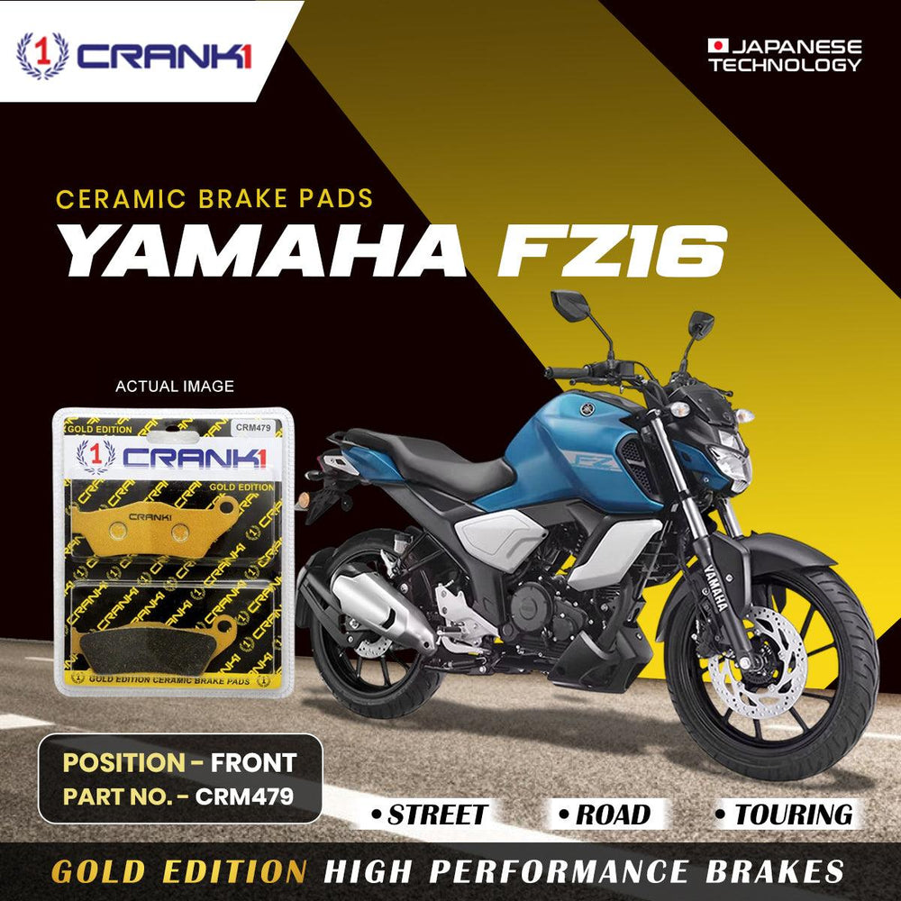 Ceramic Brake Pads For Yamaha FZ16 - Front - CRM479