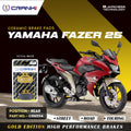 Ceramic Brake Pads For Yamaha Fazer 25 - Rear - CRM234