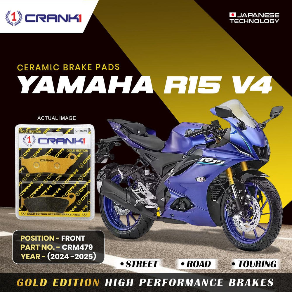 Ceramic Brake Pads For Yamaha  R15 V4 (2024-2025) - Front - CRM479