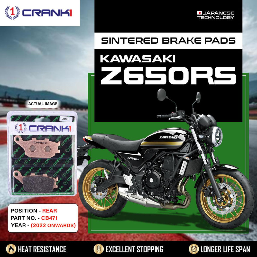 Sintered Brake Pads For Kawasaki Z650RS (2022 Onwards) - Rear - CB471