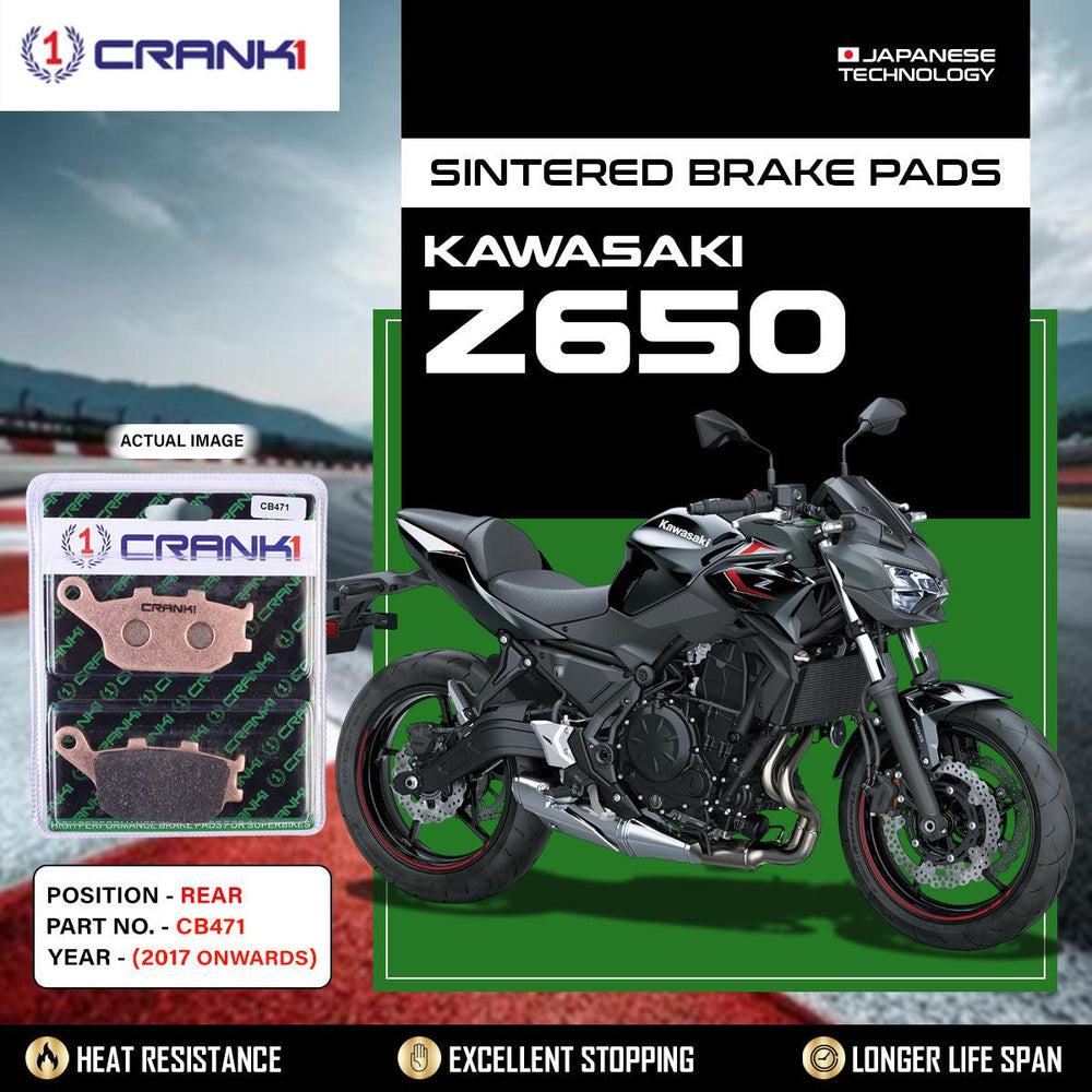 Sintered Brake Pads For Kawasaki Z650 (2017 Onwards) - Rear - CB471