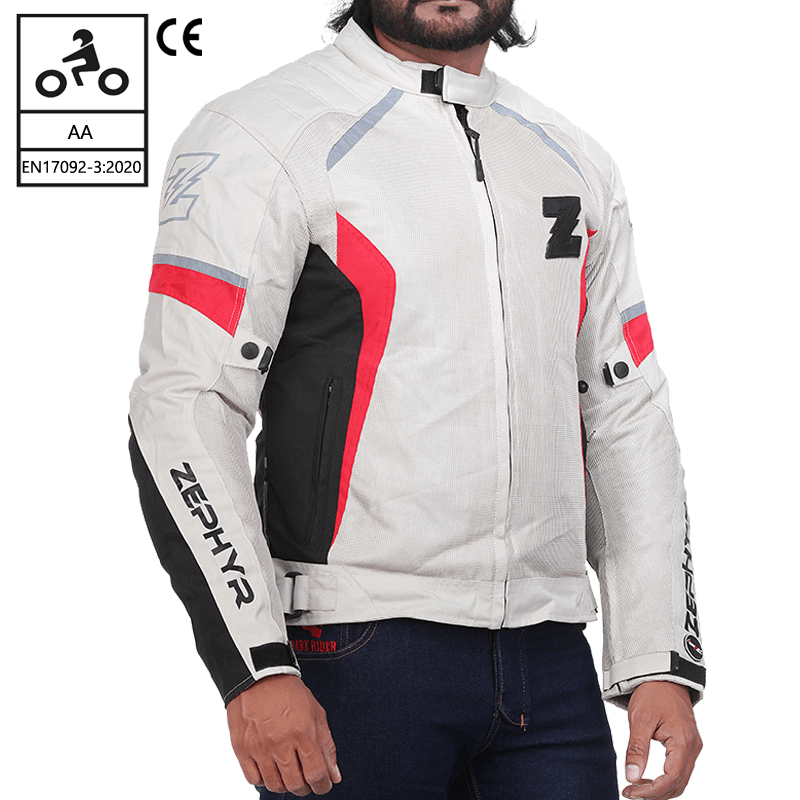 ZEUS ZEPHYR SMART JACKET BEIGE RED