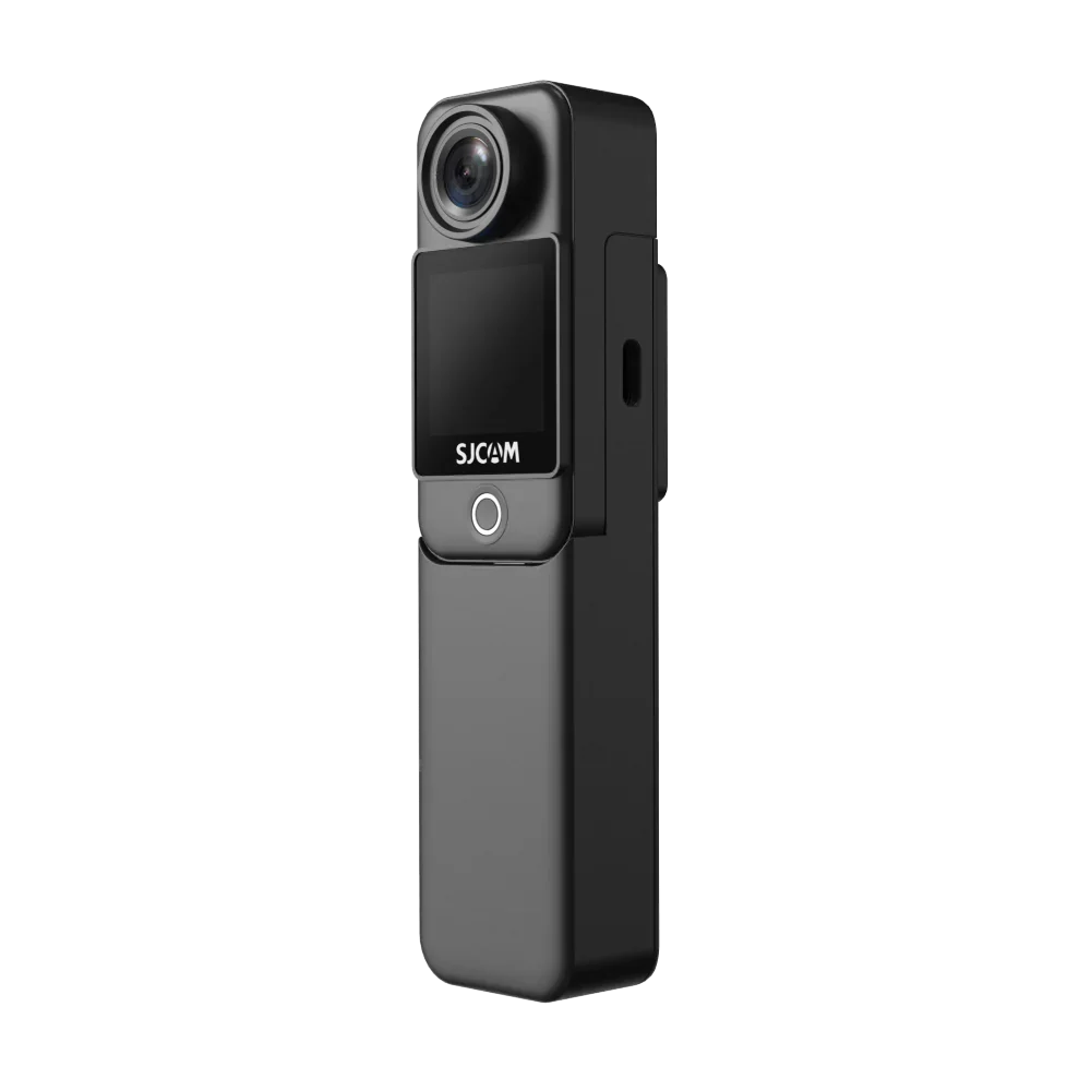 SJCAM C300 Action Camera with Handheld Grip | 4K30fps/20MP | 6axis gyro | Backup Upto 6 Hours | 1.33″ Dual Touch Screen