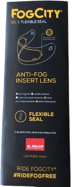 LS2 SPARE FOGCITY PINLOCK ANTIFOG CLEAR LENS FOR FF352 HELMETS