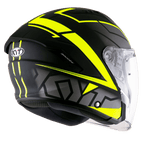 KYT NFJ Motion Matt Black Fluro Yellow Helmet