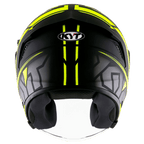 KYT NFJ Motion Matt Black Fluro Yellow Helmet