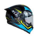 KYT Striker #01 Gloss Black Blue Helmet