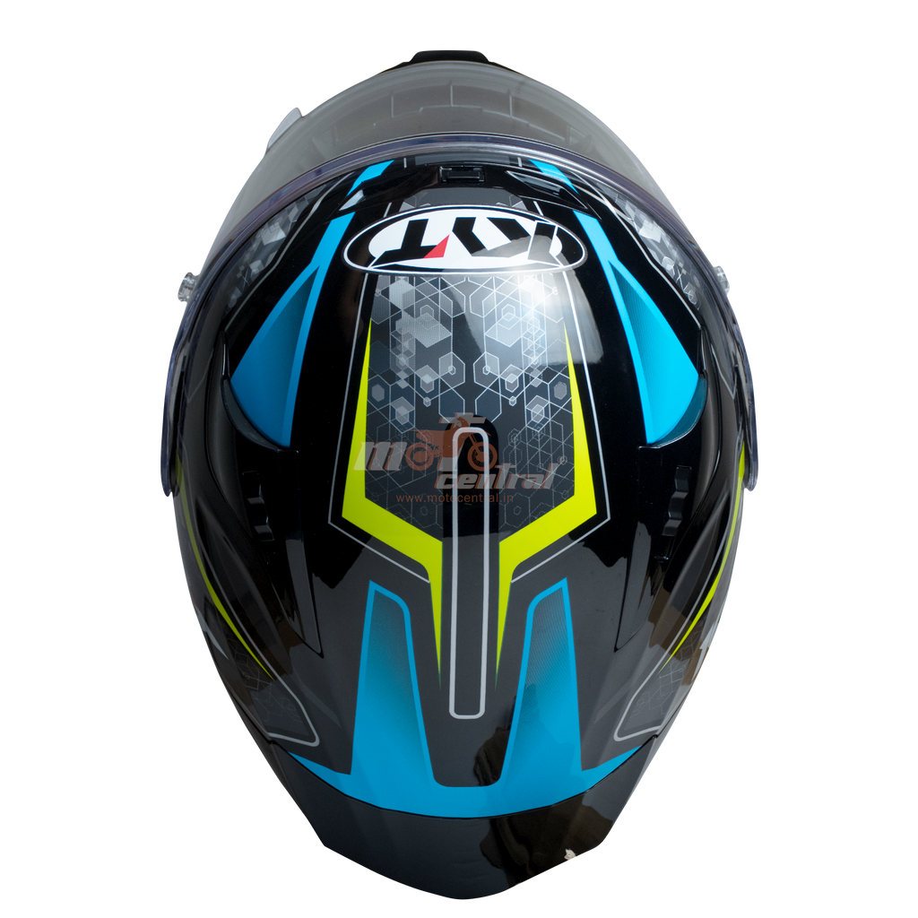 KYT Striker #01 Gloss Black Blue Helmet