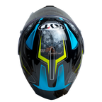 KYT Striker #01 Gloss Black Blue Helmet