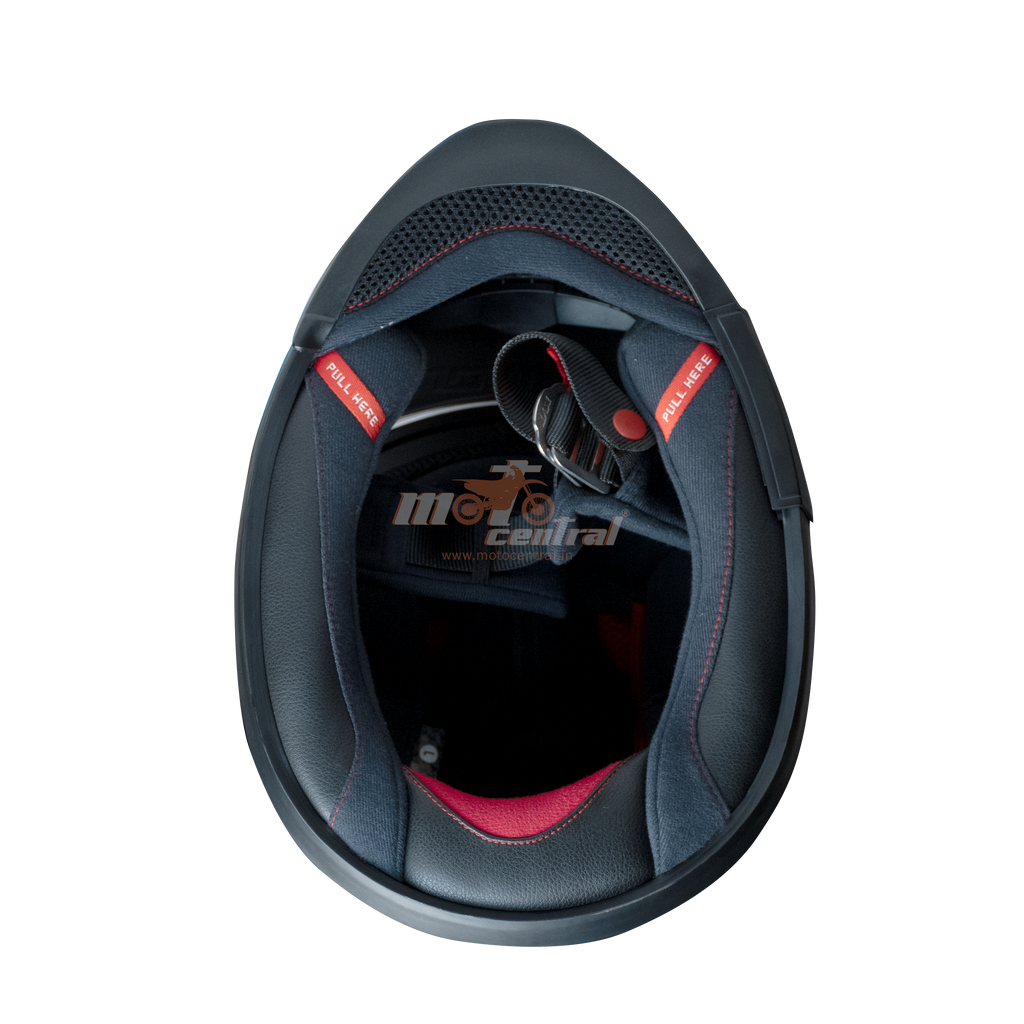 KYT Striker #01 Gloss Black Blue Helmet